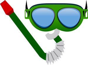 openclipart圖庫：Gafas de bucear - Diving mask