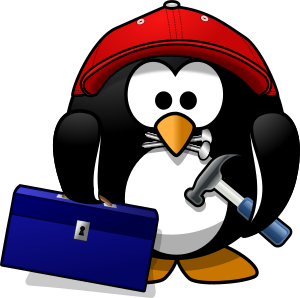 openclipart圖庫：Craftsman penguin