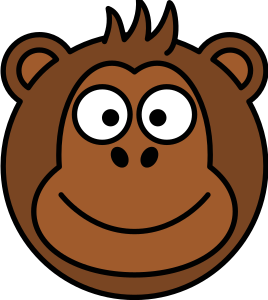 openclipart圖庫：Monkey head