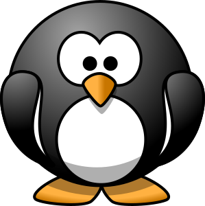 openclipart圖庫：Cartoon penguin