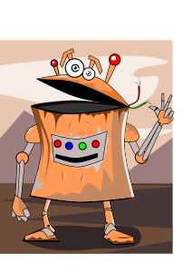 openclipart圖庫：Rusty robot