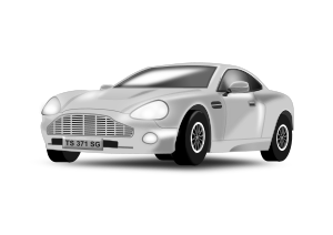 openclipart圖庫：Silvery Car