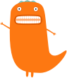 openclipart圖庫：Orange Monster
