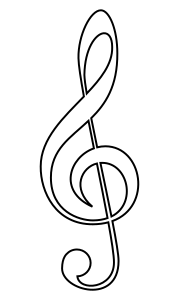 openclipart圖庫：Treble clef