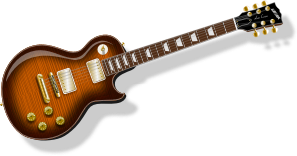 openclipart圖庫：classic rock guitar