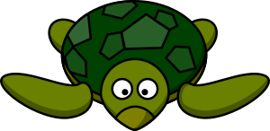 openclipart圖庫：Cartoon turtle
