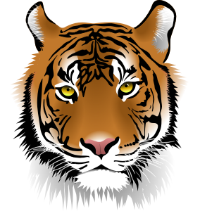 openclipart圖庫：Tiger Face