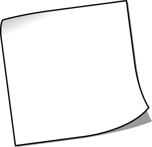 openclipart圖庫：Blank sticky note 1