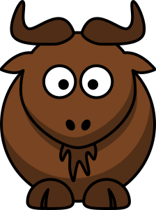 openclipart圖庫：Cartoon gnu