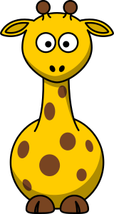 openclipart圖庫：Cartoon giraffe