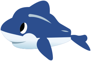 openclipart圖庫：Dolphin (CMYK)