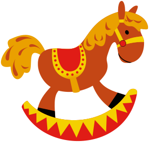 openclipart圖庫：Toy Horse (CMYK)