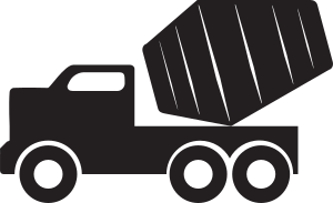 openclipart圖庫：Concrete mixer truck