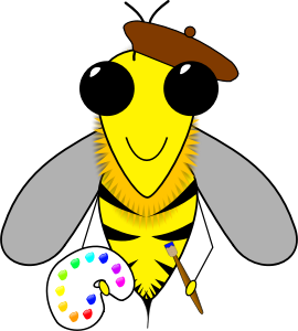 openclipart圖庫：Bee Artist
