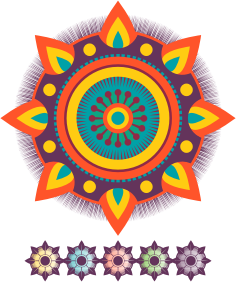 openclipart圖庫：Mandala Flames