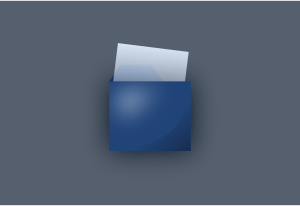 openclipart圖庫：Blue UI folder