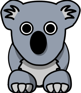 openclipart圖庫：Cartoon Koala