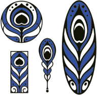 openclipart圖庫：Bohemian ornamental designs