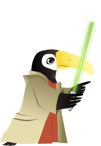 openclipart圖庫：Toucan Jedi Master