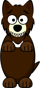openclipart圖庫：Cartoon Wolf