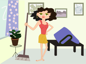 openclipart圖庫：apartment cleaning cartoon