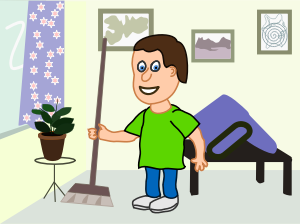 openclipart圖庫：apartment cleaning cartoon