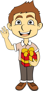 openclipart圖庫：Child gift