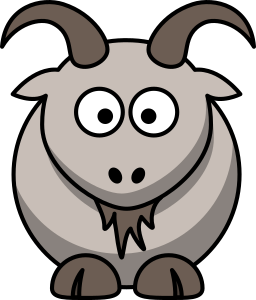 openclipart圖庫：Cartoon goat