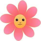openclipart圖庫：Flower face