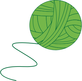 openclipart圖庫：Green Ball of Yarn