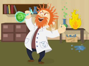openclipart圖庫：Mad scientist