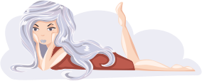 openclipart圖庫：Bored girl