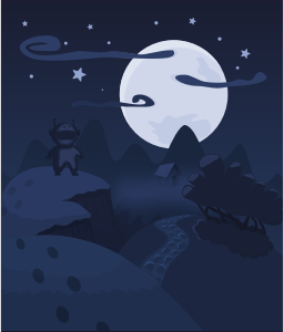 openclipart圖庫：Monsters special night