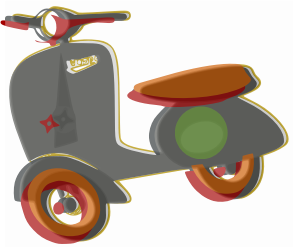 openclipart圖庫：Vespa bis