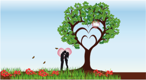 openclipart圖庫：tree of love