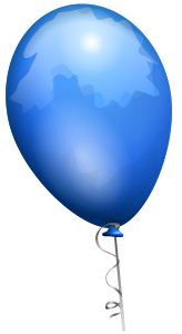 openclipart圖庫：Blue balloon