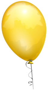 openclipart圖庫：Yellow balloon