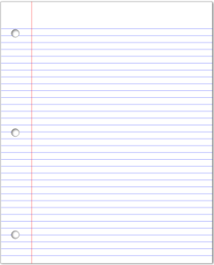 Clipart - Lined Paper