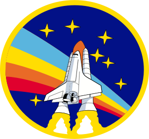 openclipart圖庫：Rainbow Rocket! - shuttle