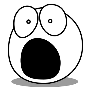 openclipart圖庫：Buddy frightened