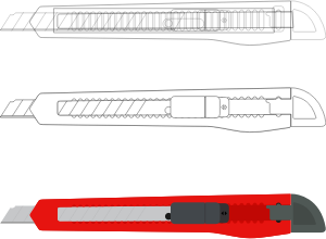 openclipart圖庫：Boxcutter by Rones