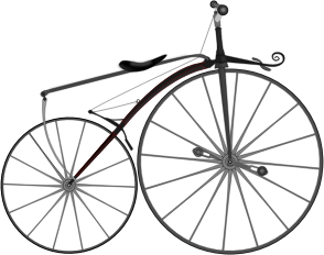 openclipart圖庫：1863 Boneshaker Bike