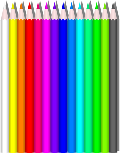 openclipart圖庫：Colored Pencils
