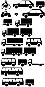openclipart圖庫：Vehicles - Silhouette