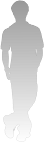 openclipart圖庫：shadow of person - standing leg cross and put hands in the pockets