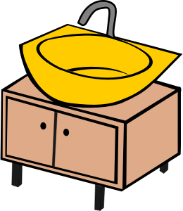 openclipart圖庫：Washing bowl
