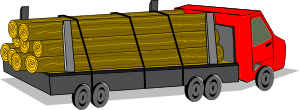 openclipart圖庫：Logging Truck