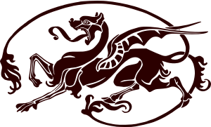 openclipart圖庫：Art nouveau dragon