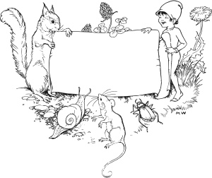 openclipart圖庫：Children's bookplate