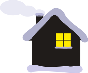 openclipart圖庫：Winter cottage